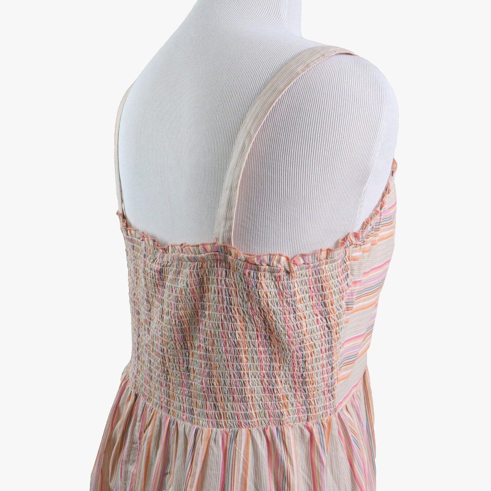 Simply Southern Size XL Maxi Sundress Cotton Pastel Stripe Pink - Picture 5 of 10
